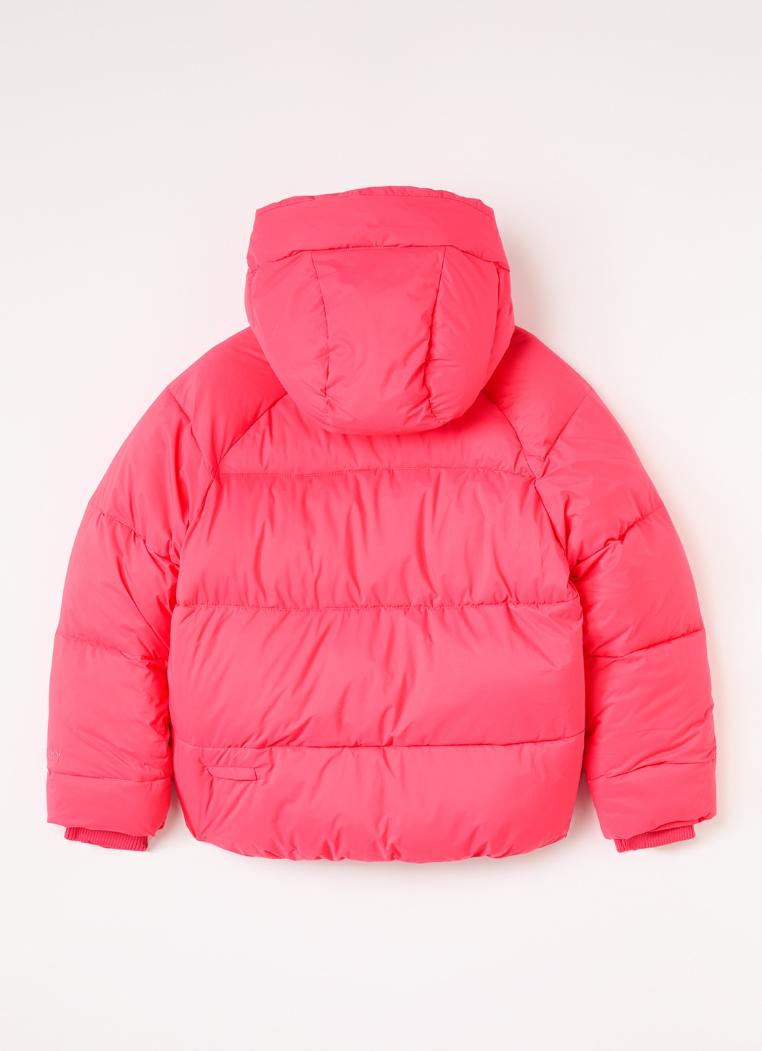 Gosoaky Flashy Dragon pufferjack met ritszakken - achterkant roze