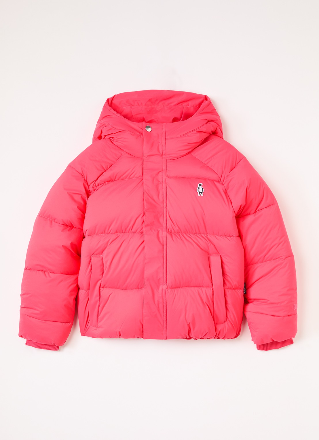 Gosoaky Flashy Dragon pufferjack met ritszakken - voorkant 2 roze