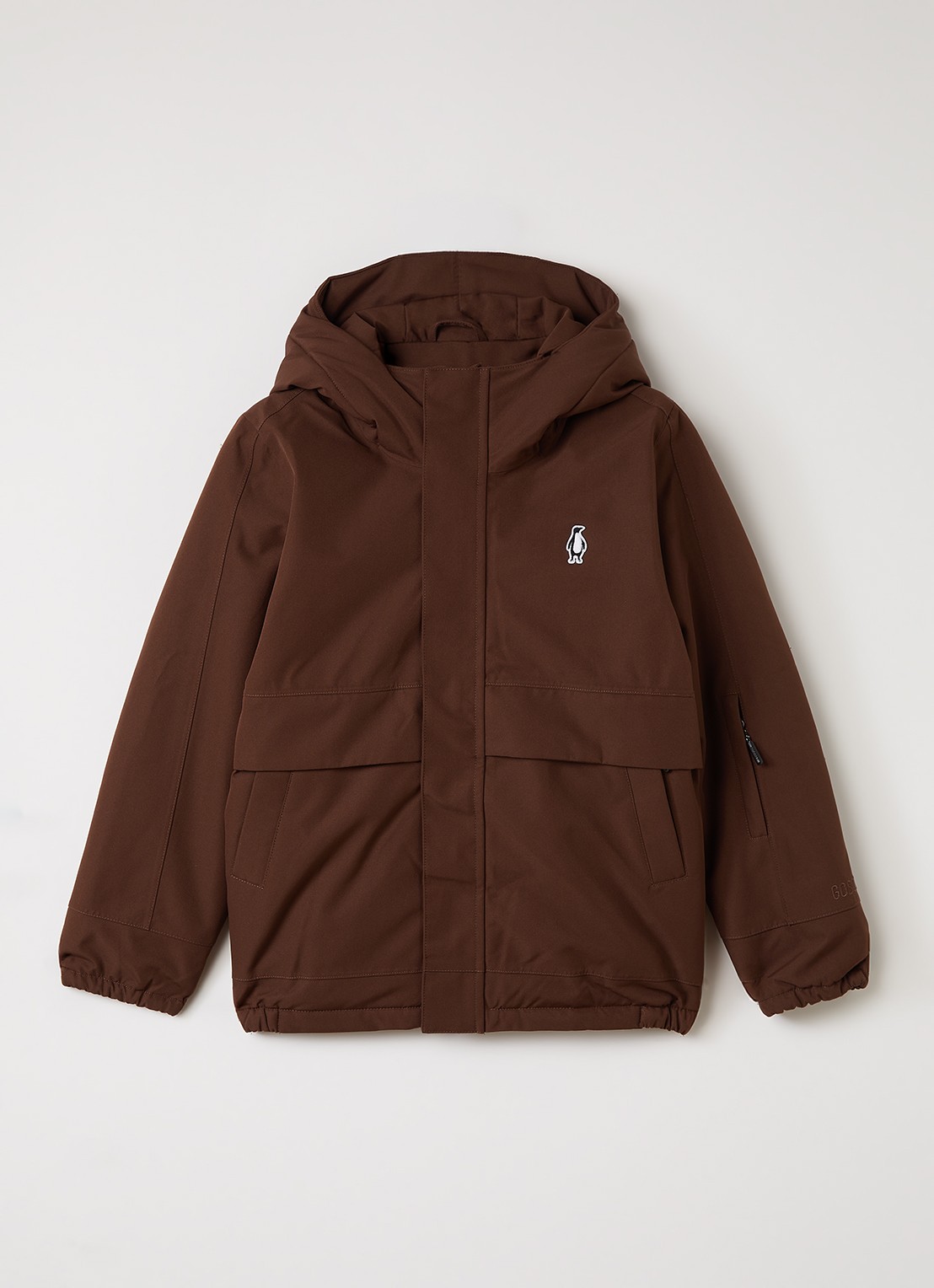 Gosoaky Smooth Lion gewatteerd jack - voorkant bruin