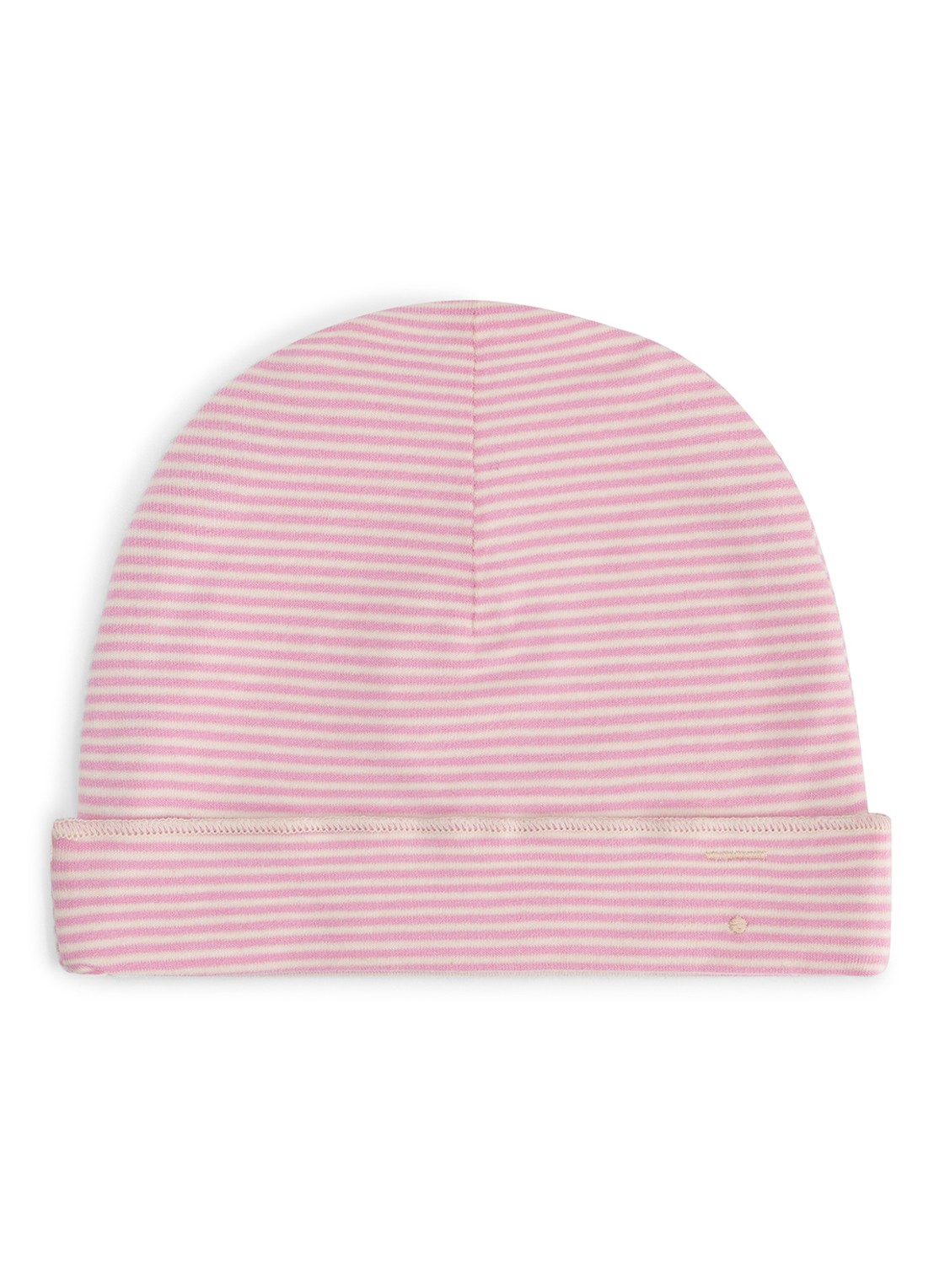 Gray Label Baby muts met streepprint - achterkant 2 lichtroze
