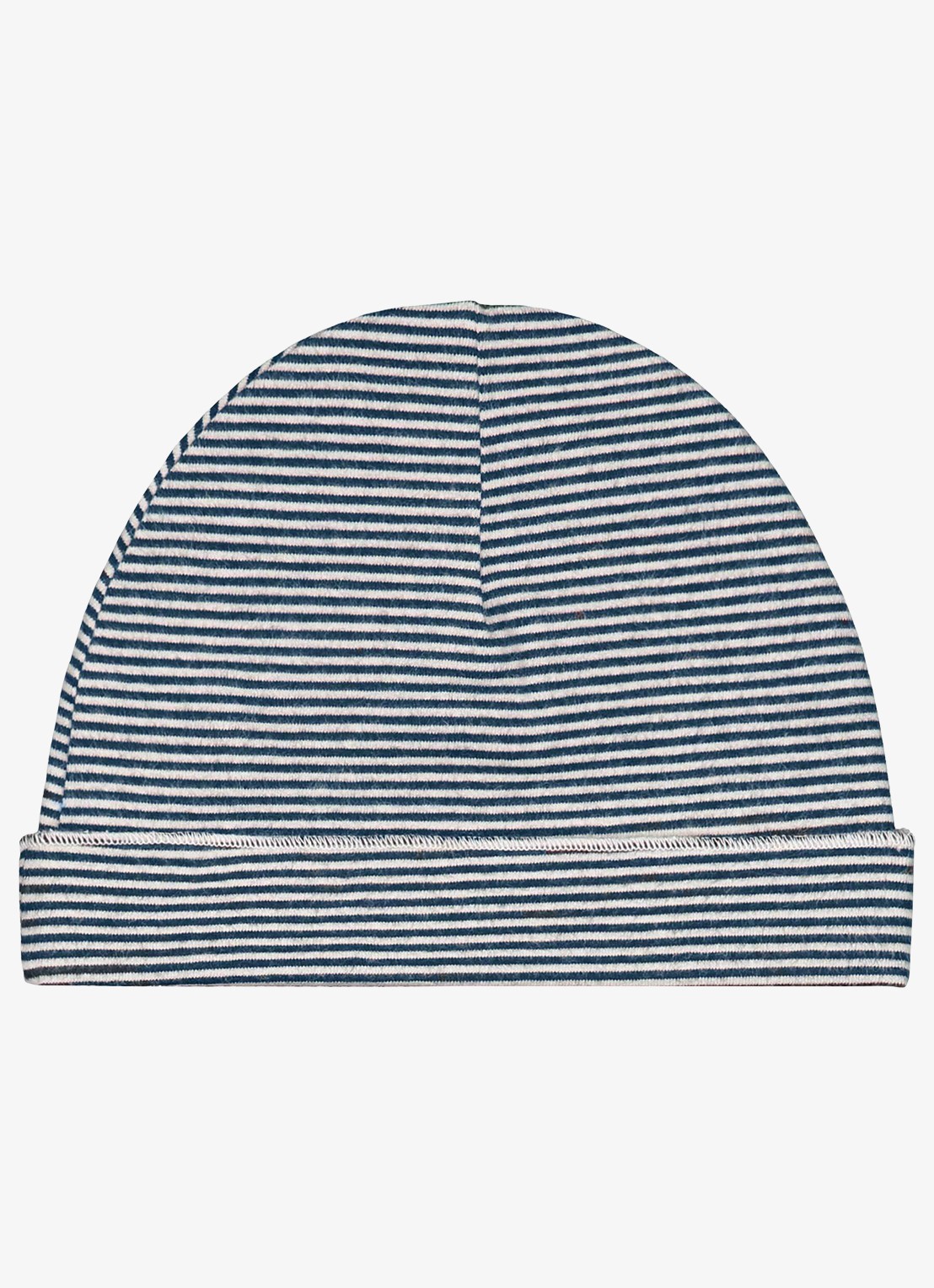 Gray Label Baby muts met streepprint - achterkant blauwgrijs
