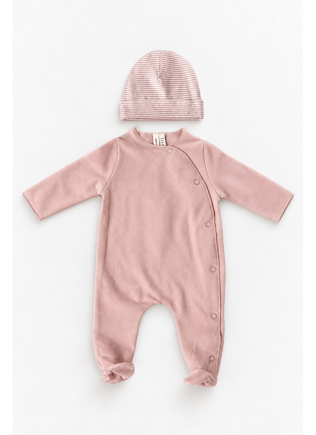 Gray Label Babypak en muts in giftset - voorkant 2 lichtroze