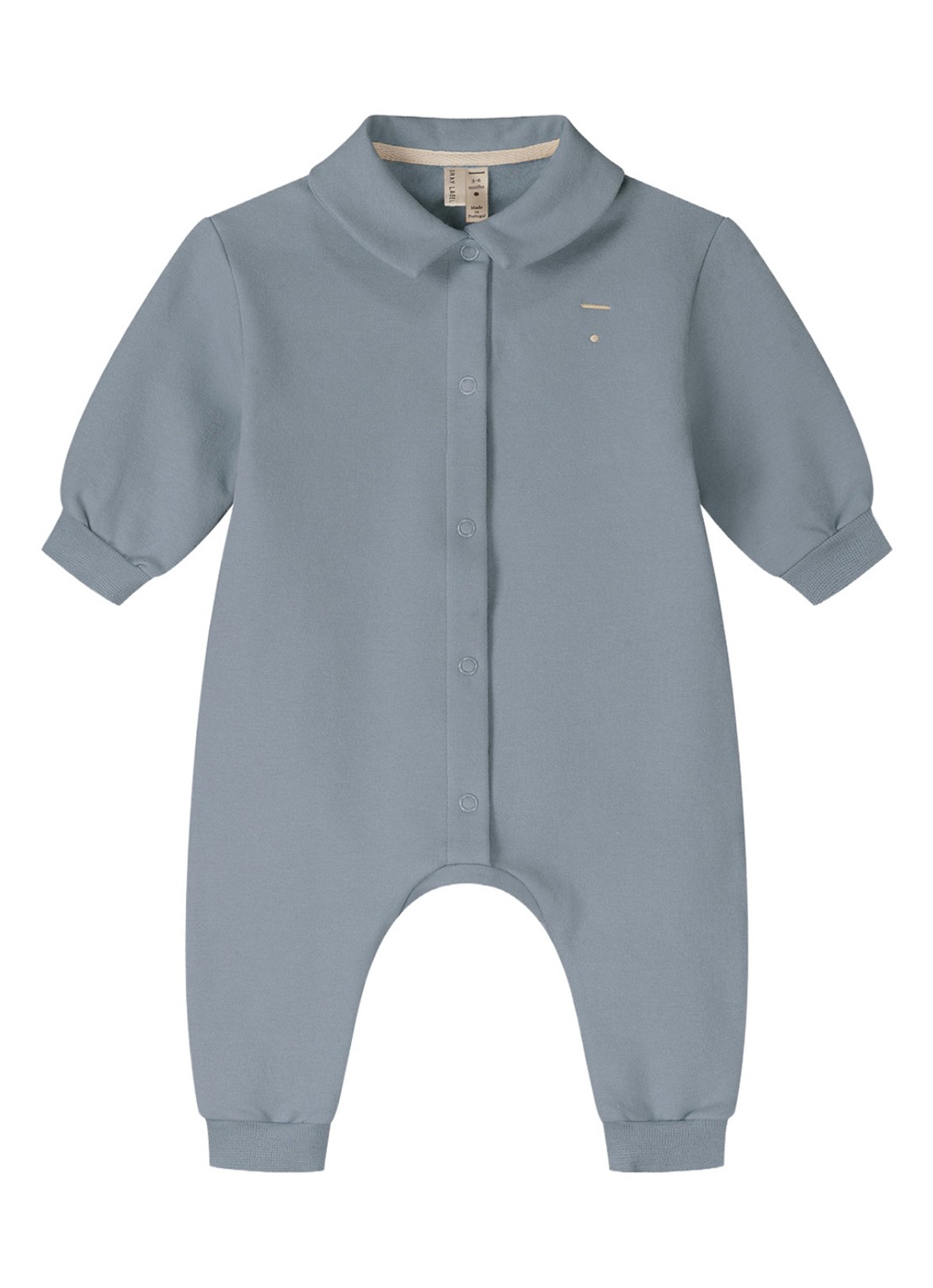 Gray Label Babypak met kraag - voorkant 2 lichtgrijs