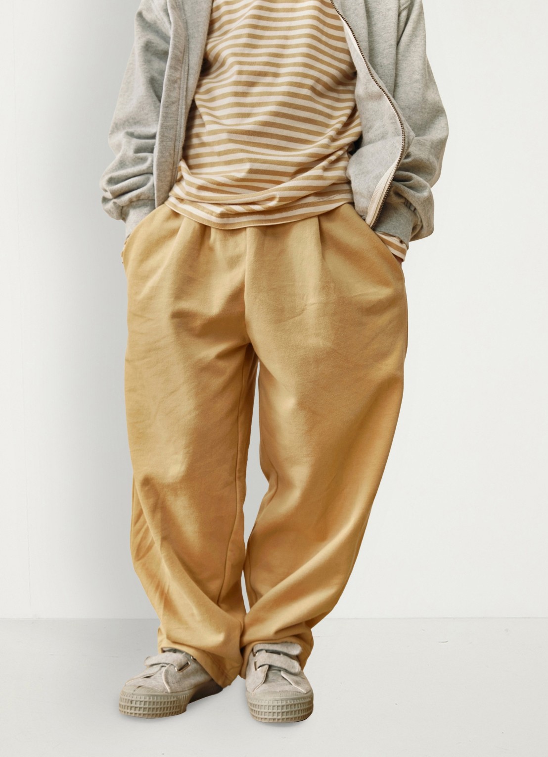 Gray Label Baggy fit joggingbroek - detail 3 camel