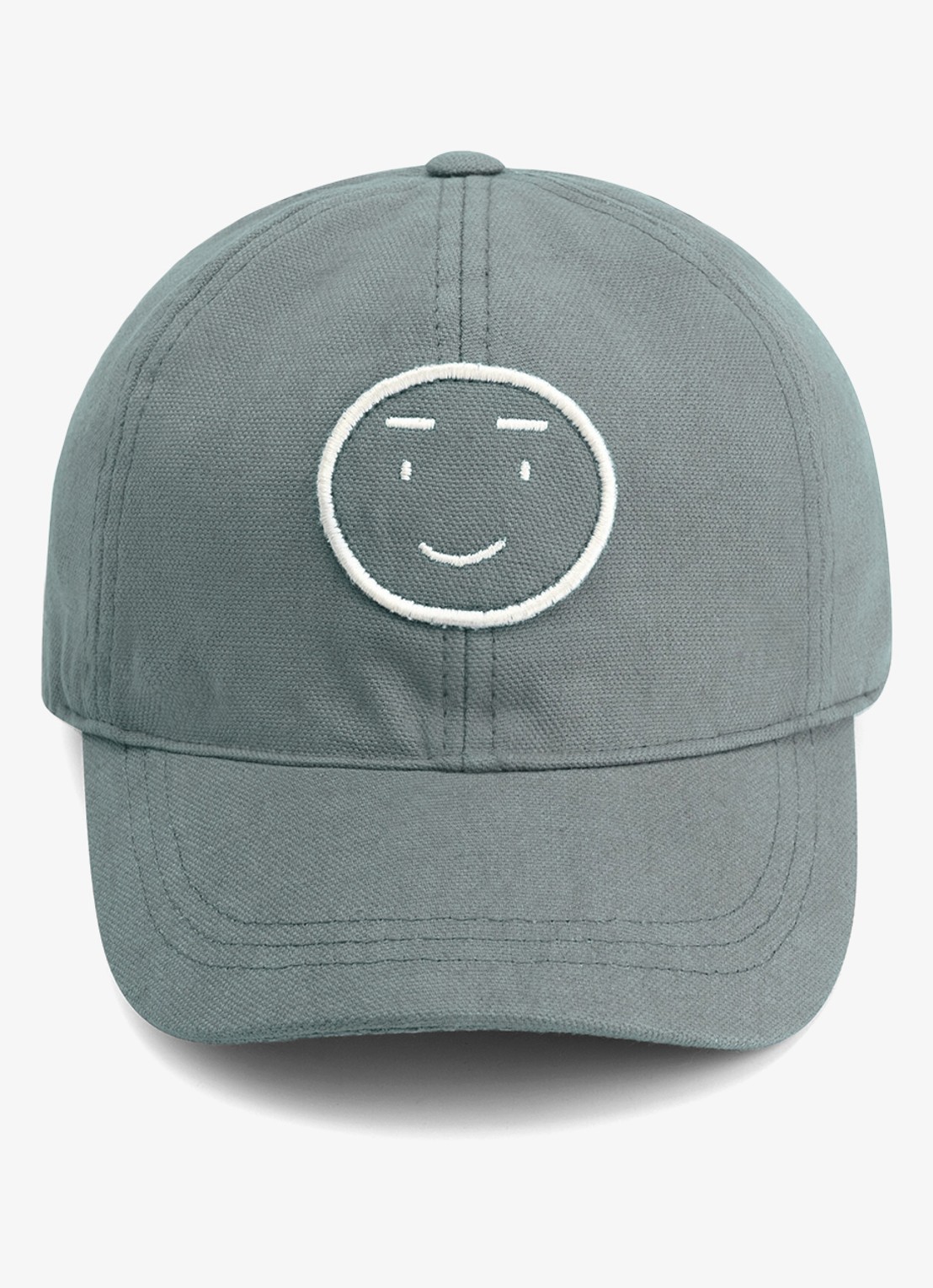 Gray Label Baseball pet met borduring - voorkant blauwgrijs