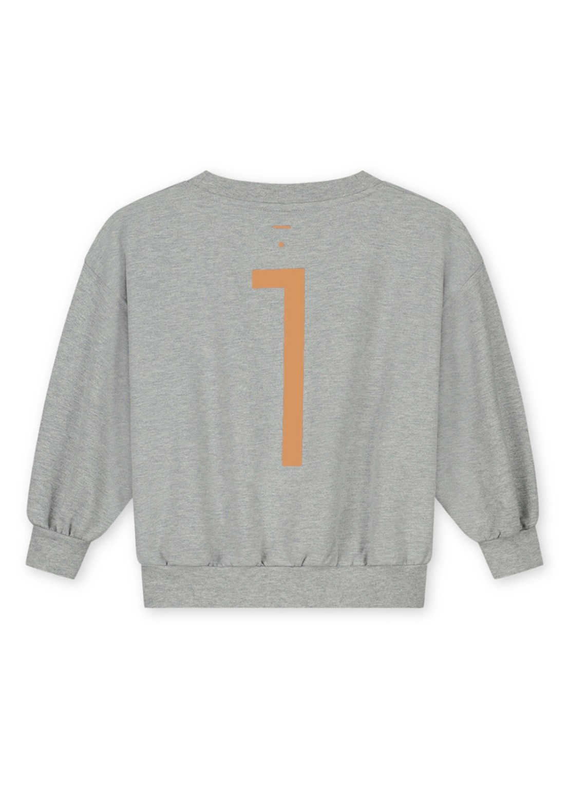 Gray Label Birthday sweater met ronde hals - achterkant grijsmele