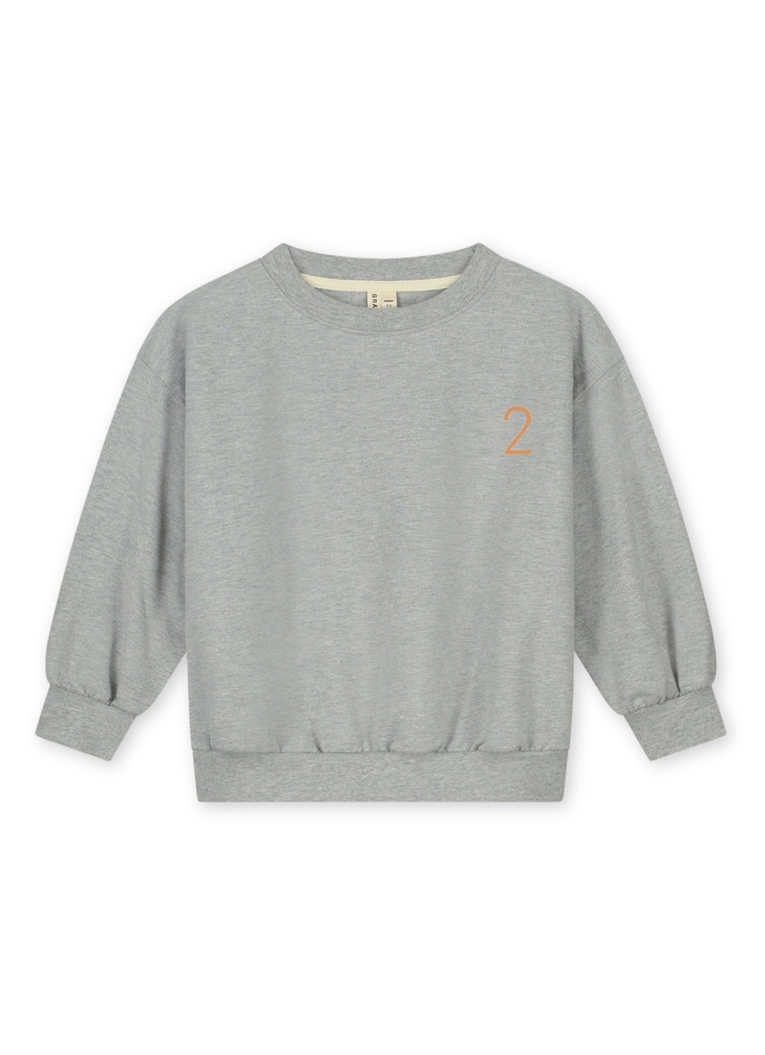 Gray Label Birthday sweater met ronde hals - voorkant 7 grijsmele