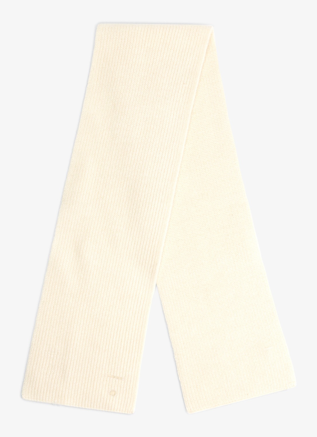 Gray Label Fijngebreide sjaal van merino wol - voorkant 2 gebroken wit