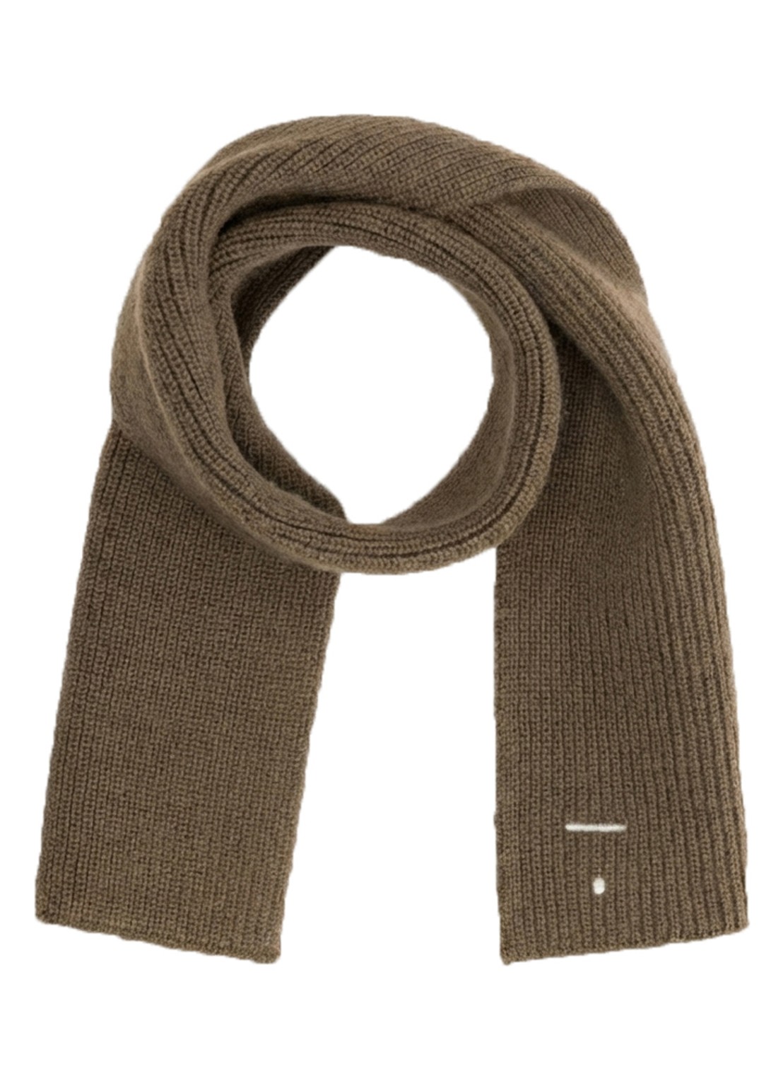 Gray Label Grofgebreide sjaal van wol - voorkant bruin