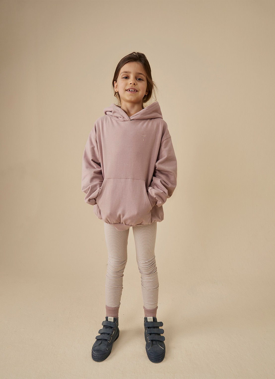 Gray Label Hoodie van katoen - voorkant 3 berry-157 / roze