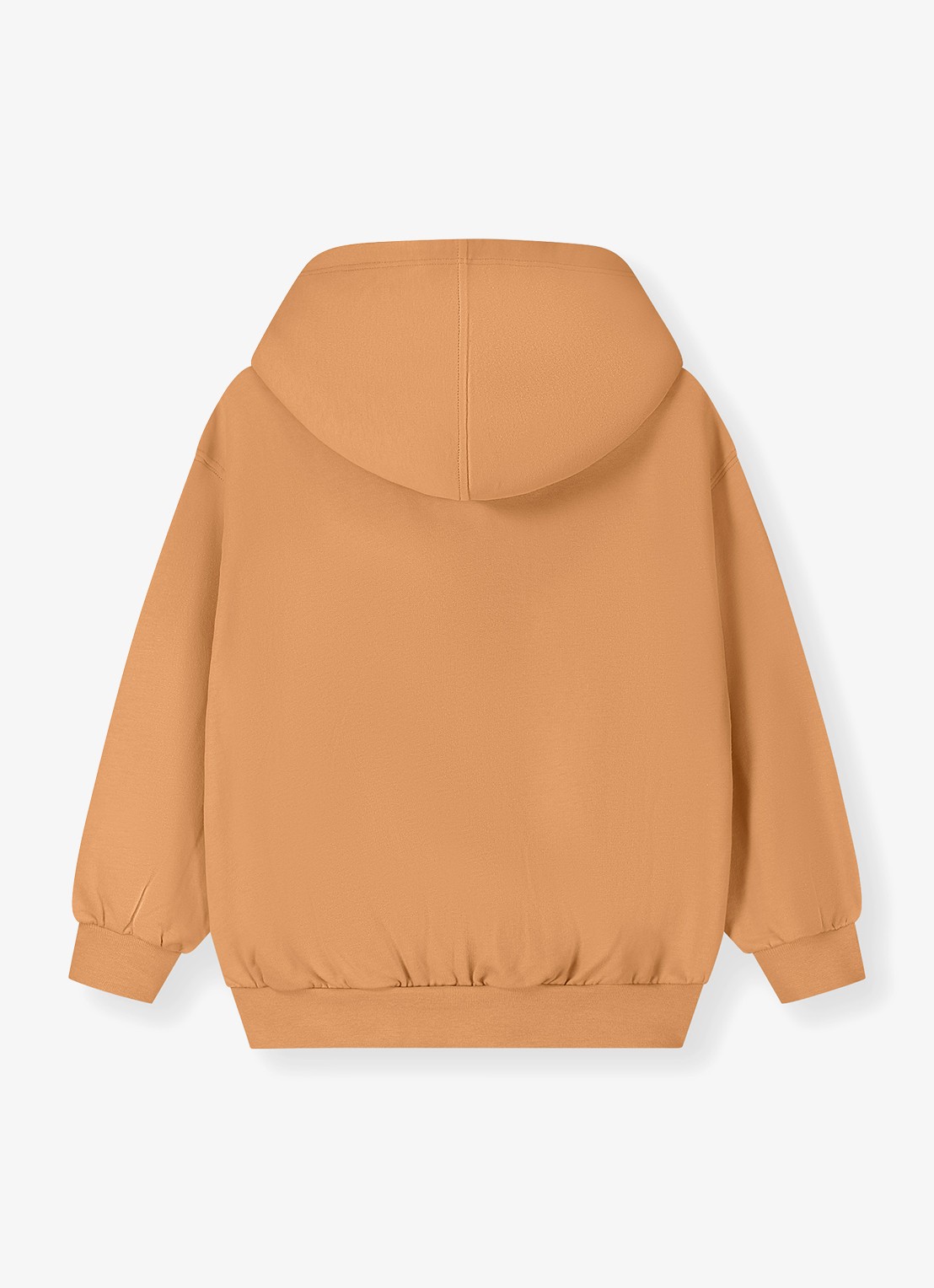 Gray Label Hoodie van katoen - achterkant oranjebruin