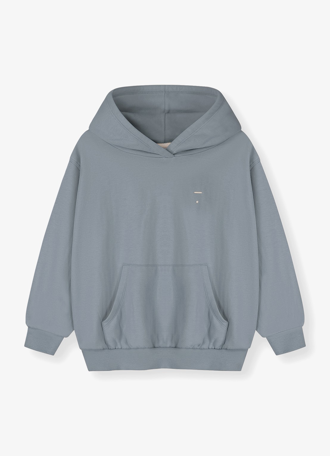 Gray Label Hoodie van katoen - voorkant grijs