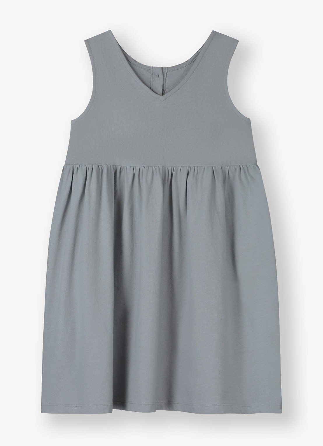 Gray Label Jurk met streepprint - achterkant blauwgrijs