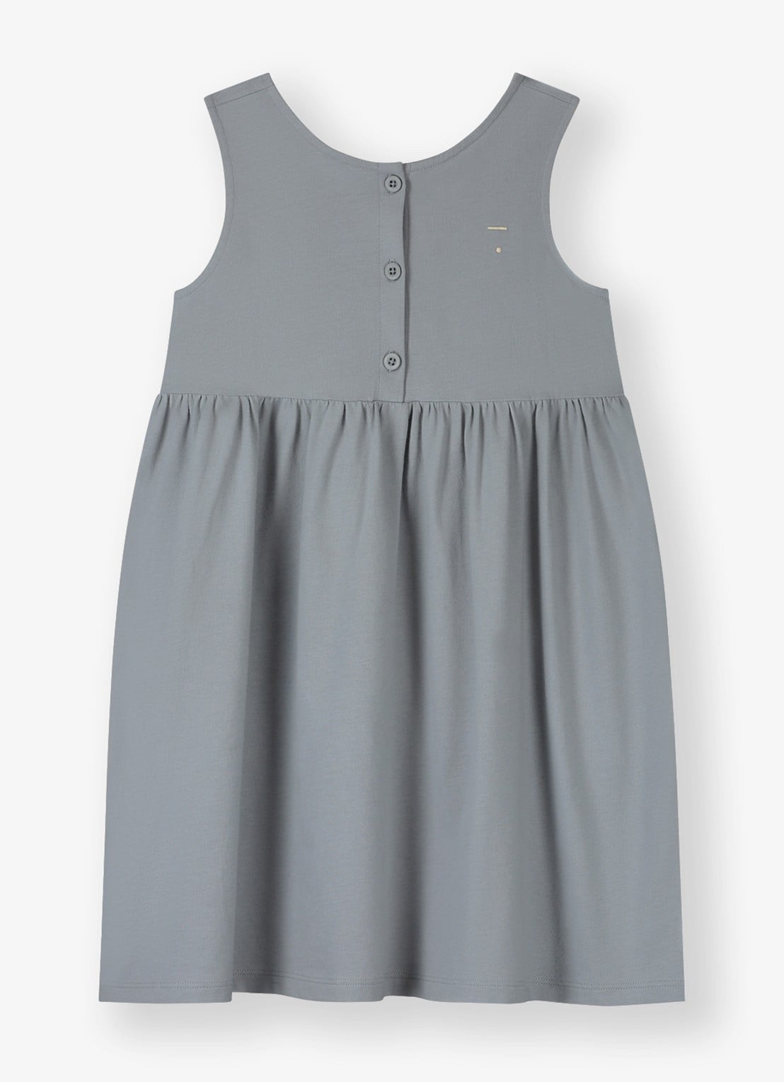 Gray Label Jurk met streepprint - voorkant 2 blauwgrijs