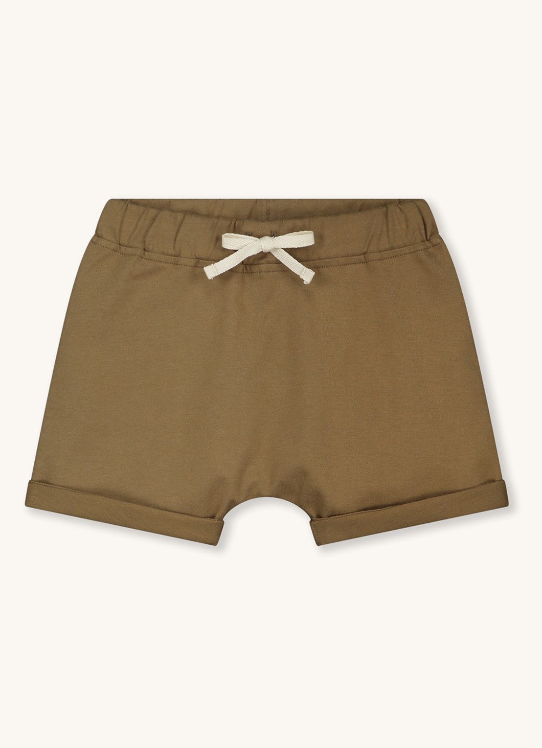 Gray Label Korte joggingbroek van  katoen  - voorkant 2 bronsgroen