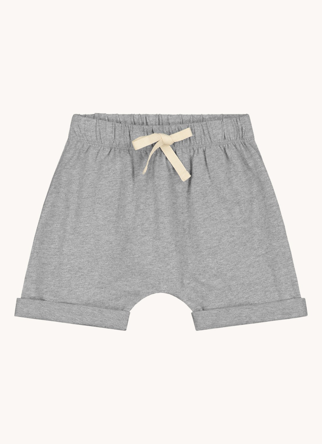 Gray Label Korte joggingbroek van  katoen  - voorkant grijsmele