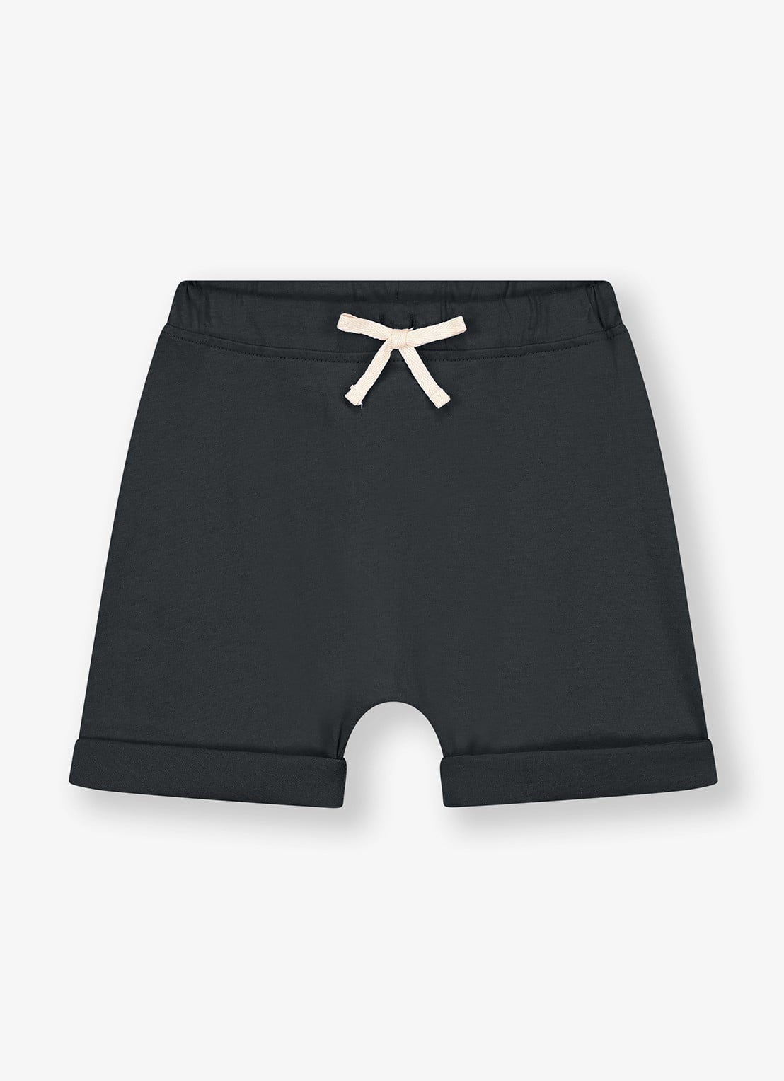Gray Label Korte joggingbroek van  katoen  - voorkant diepzwart