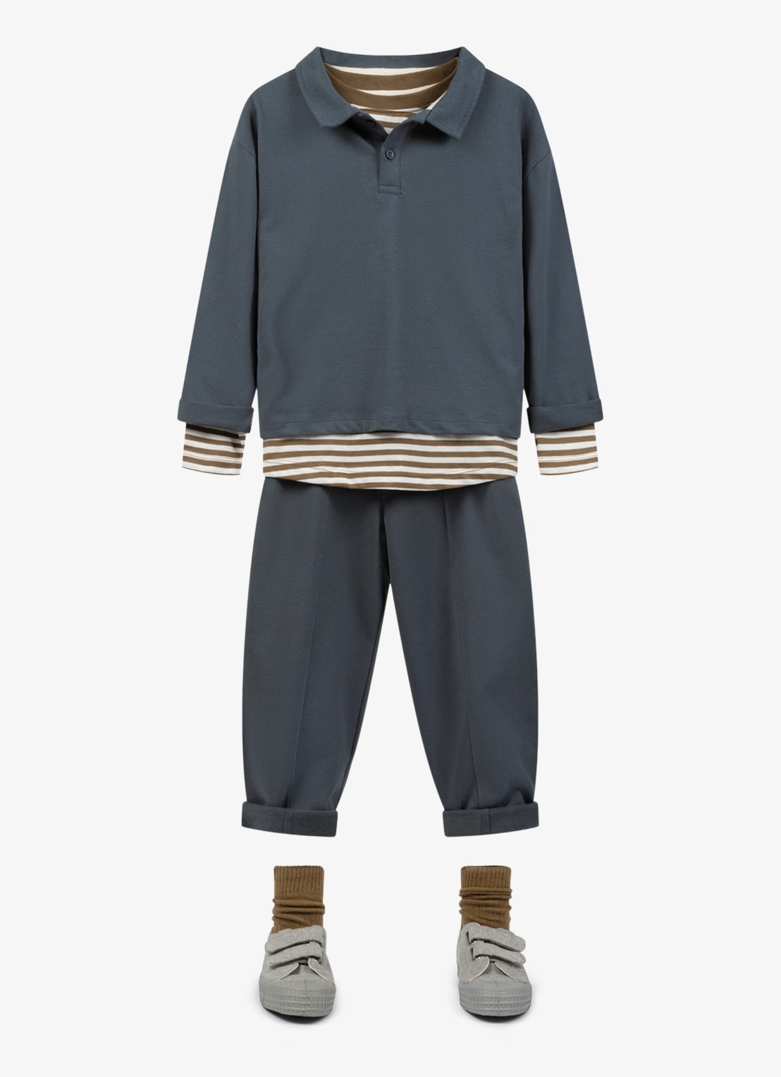 Gray Label Longsleeve met ronde hals - detail 3 bruin