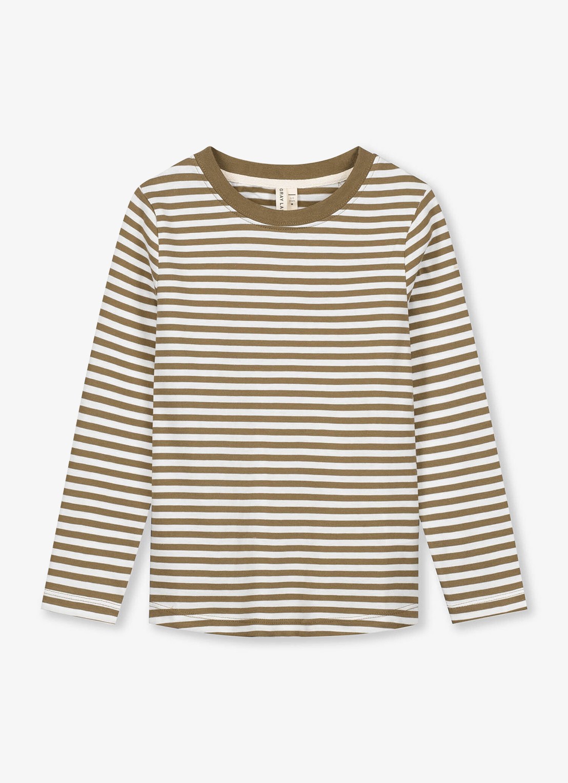 Gray Label Longsleeve met ronde hals - voorkant bruin