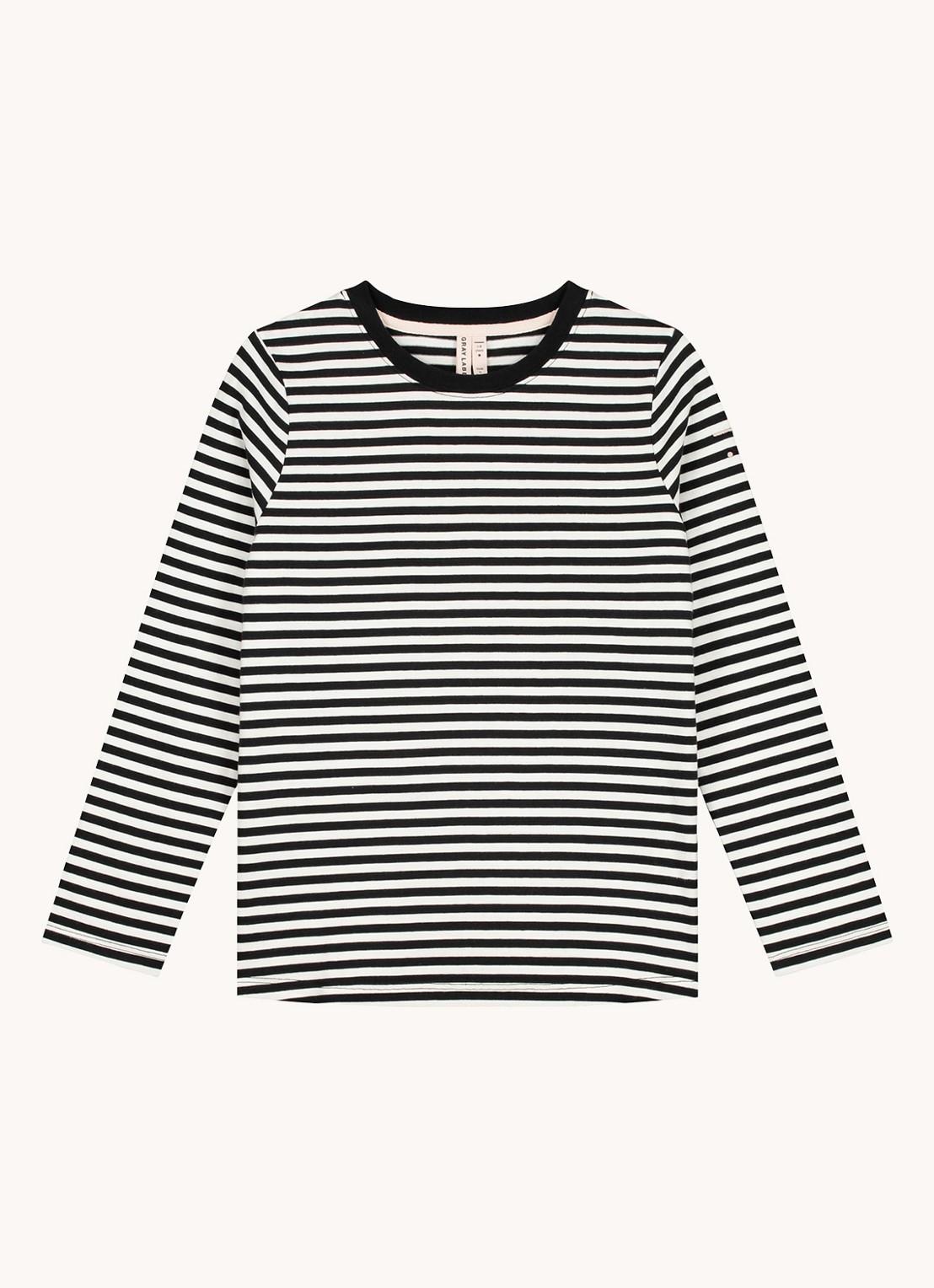 Gray Label Longsleeve van  katoen - voorkant 4 zwart