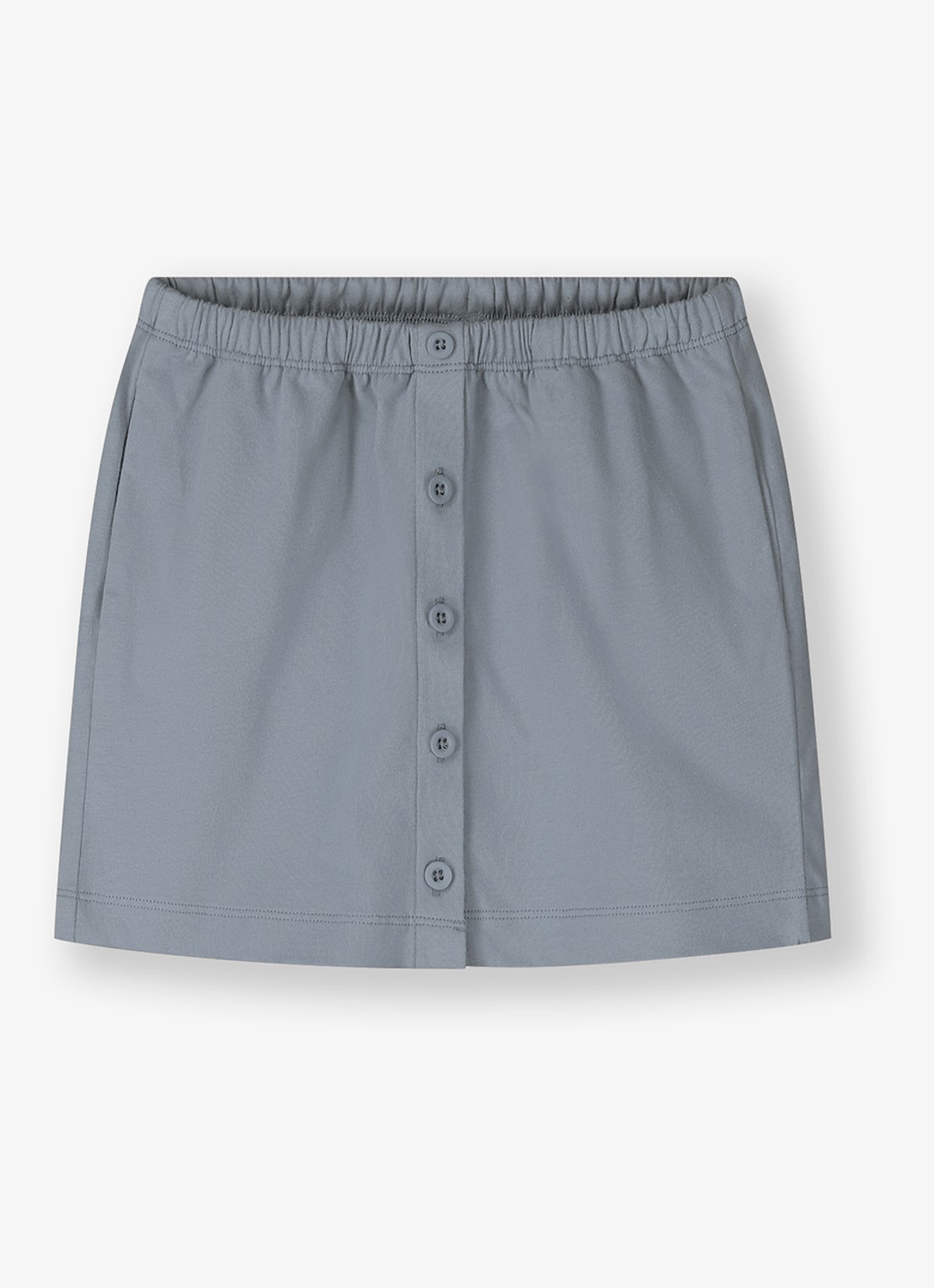 Gray Label Minirok met steekzakken - voorkant 2 blauwgrijs