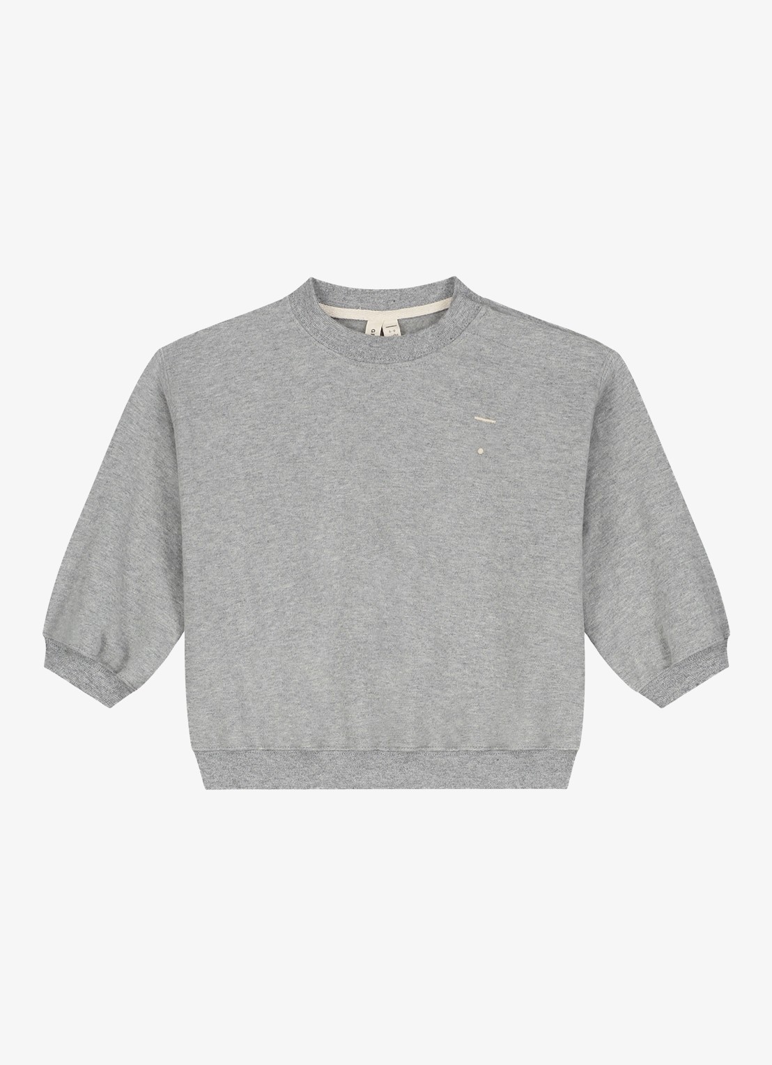 Gray Label Oversized sweater met ronde hals - voorkant grijsmele