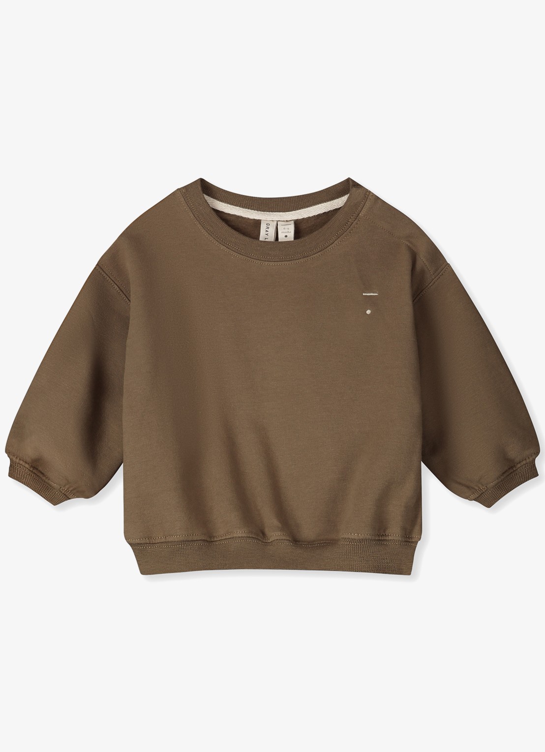 Gray Label Oversized sweater met ronde hals - voorkant bruin