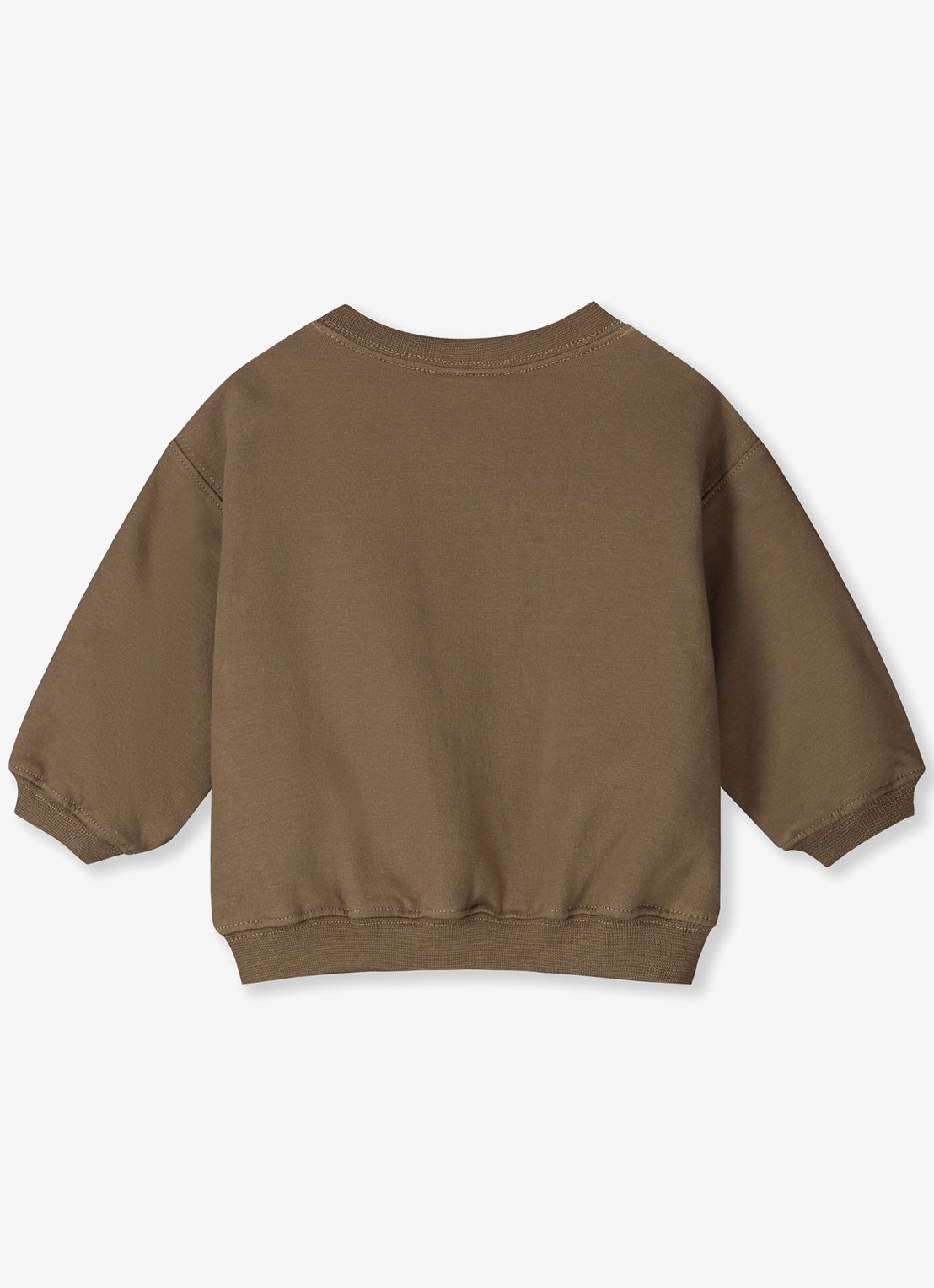 Gray Label Oversized sweater met ronde hals - voorkant 2 bruin
