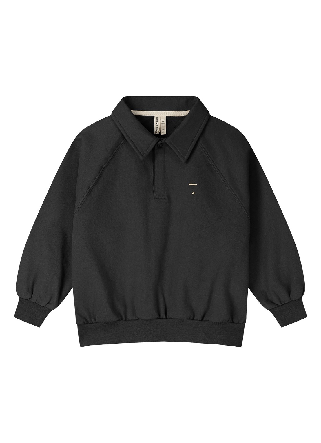 Gray Label Polo sweatshirt - voorkant 2 zwart