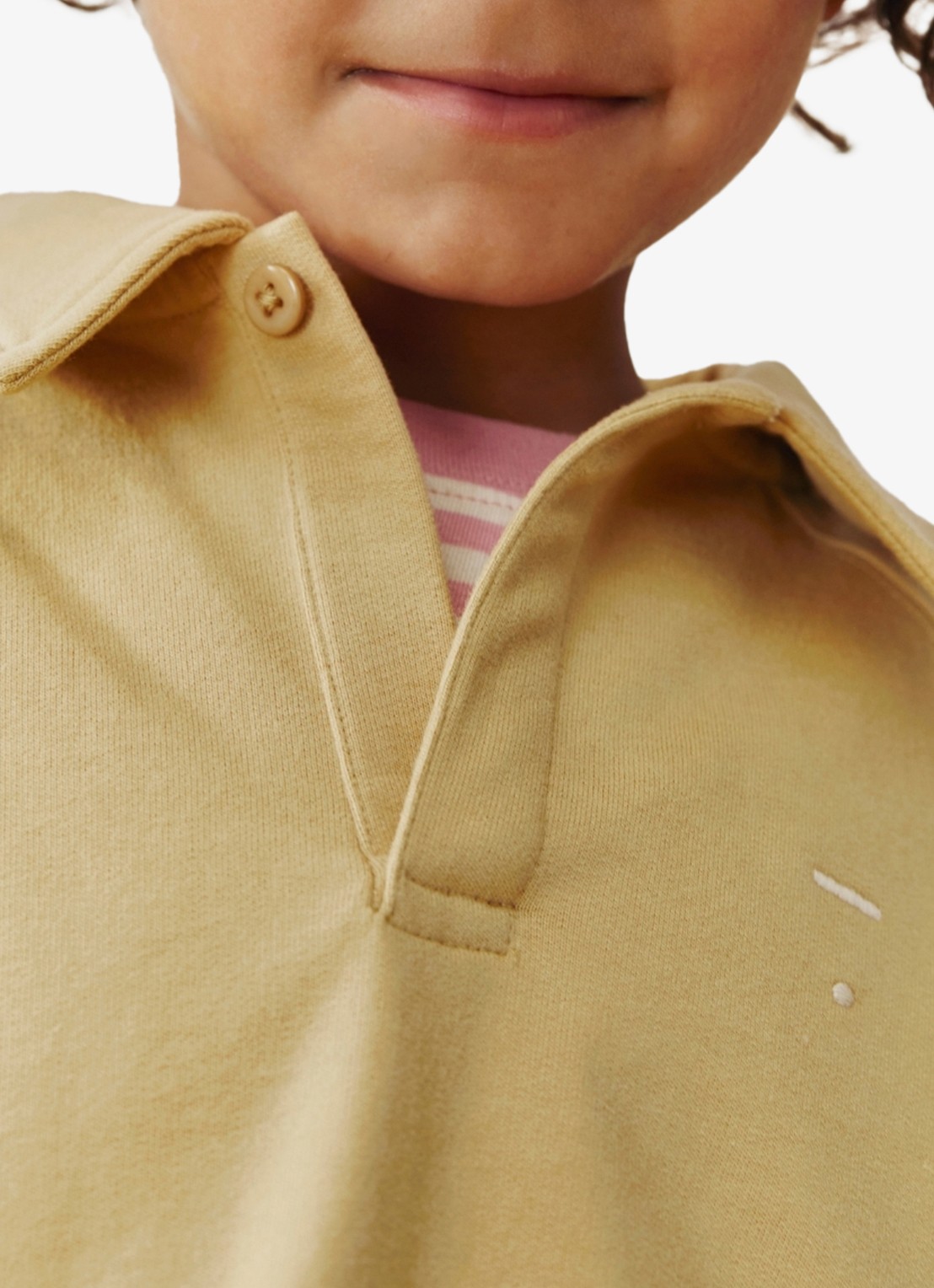 Gray Label Polo sweatshirt - detail 2 camel