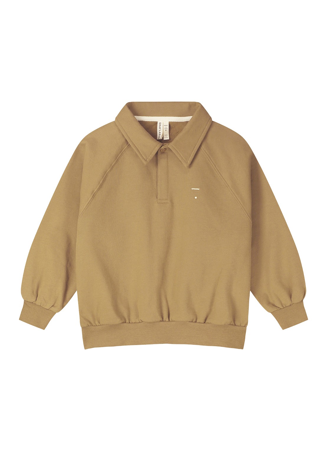 Gray Label Polo sweatshirt - voorkant 2 camel