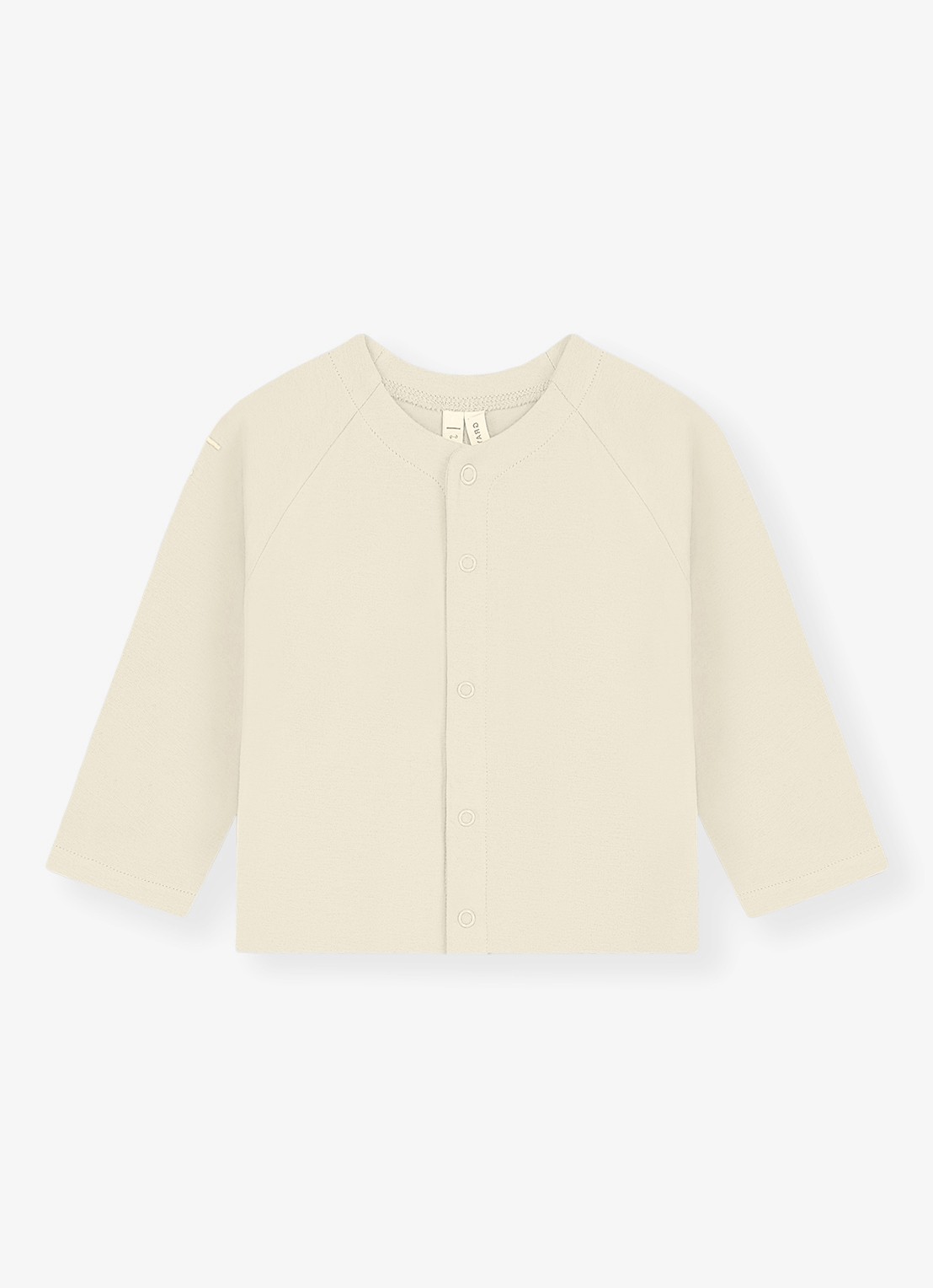 Gray Label Raglan fijngebreid vest  - voorkant gebroken wit