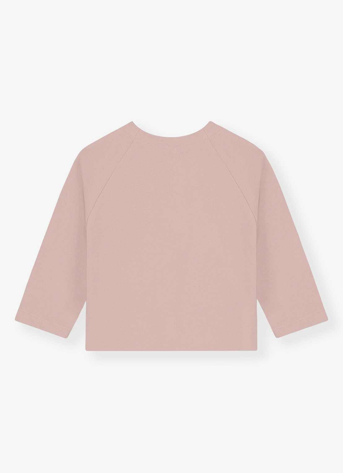 Gray Label Raglan fijngebreid vest  - achterkant 3 oudroze