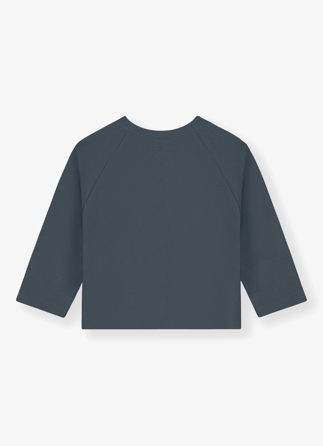Gray Label Raglan fijngebreid vest  - achterkant 2 blauw