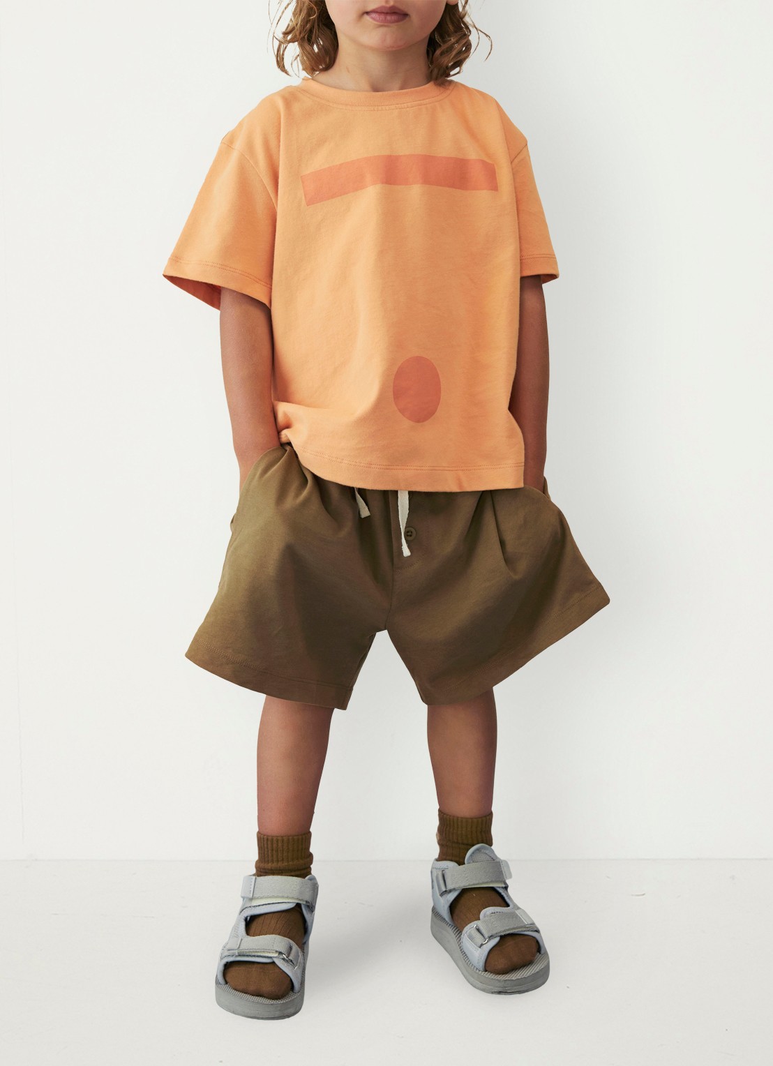 Gray Label Straight fit korte broek met steekzakken - voorkant 2 lichtbruin