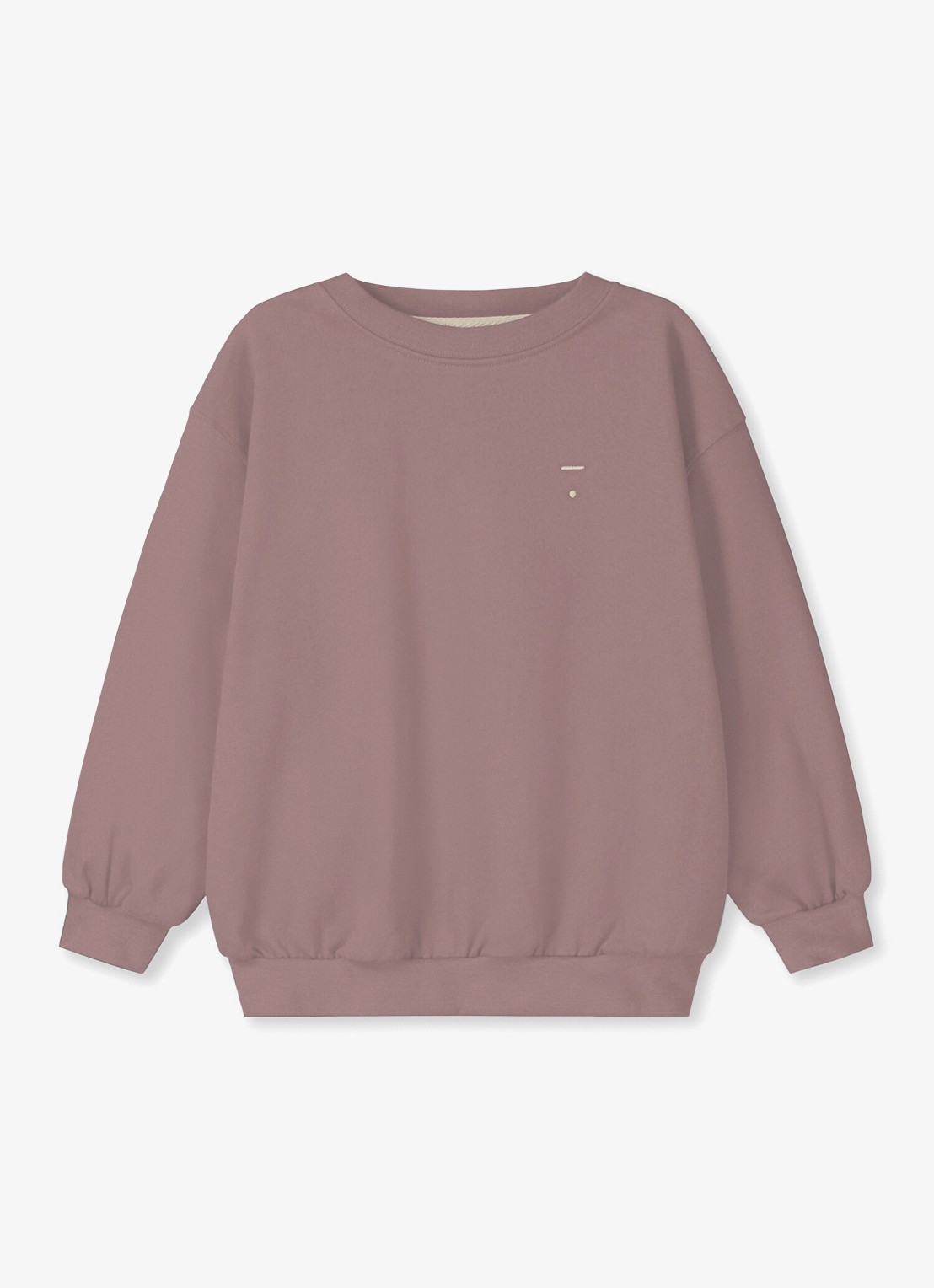 Gray Label Sweater met ronde hals - voorkant berry-157 / roze