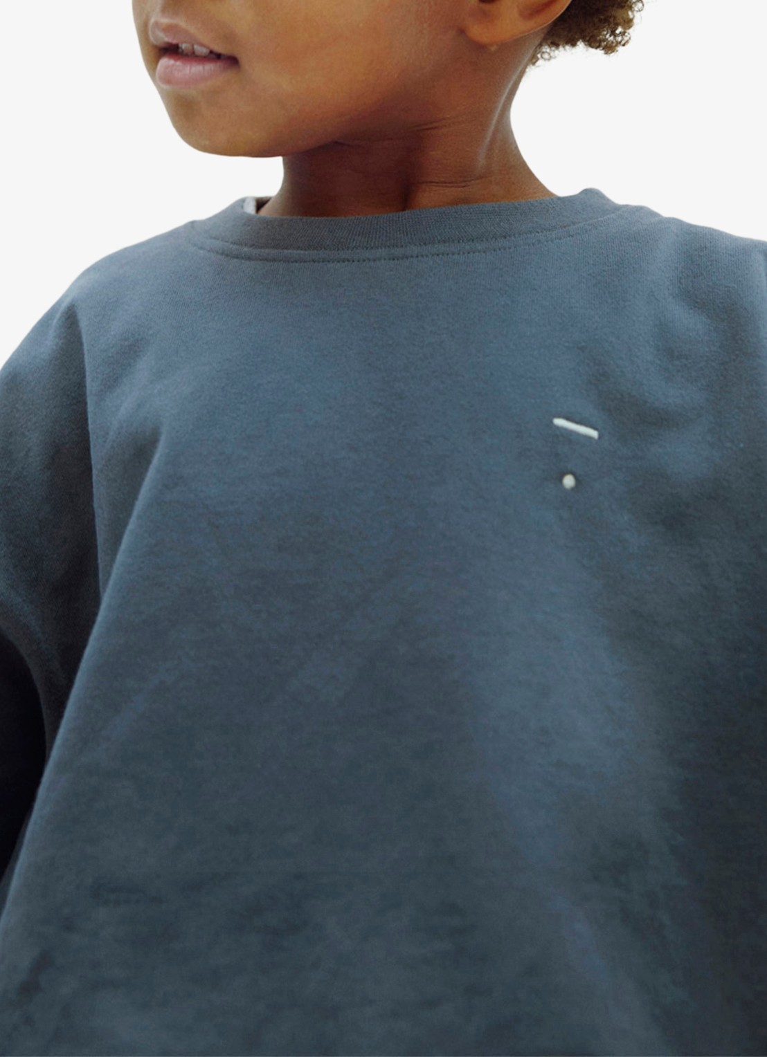 Gray Label Sweater met ronde hals - detail blauwgrijs