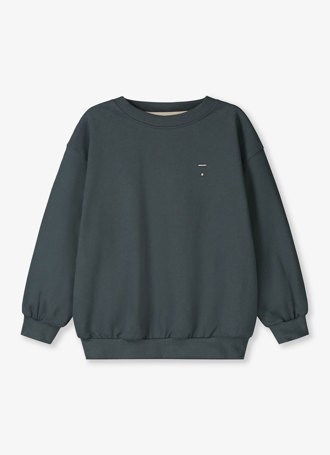 Gray Label Sweater met ronde hals - voorkant 3 blauwgrijs