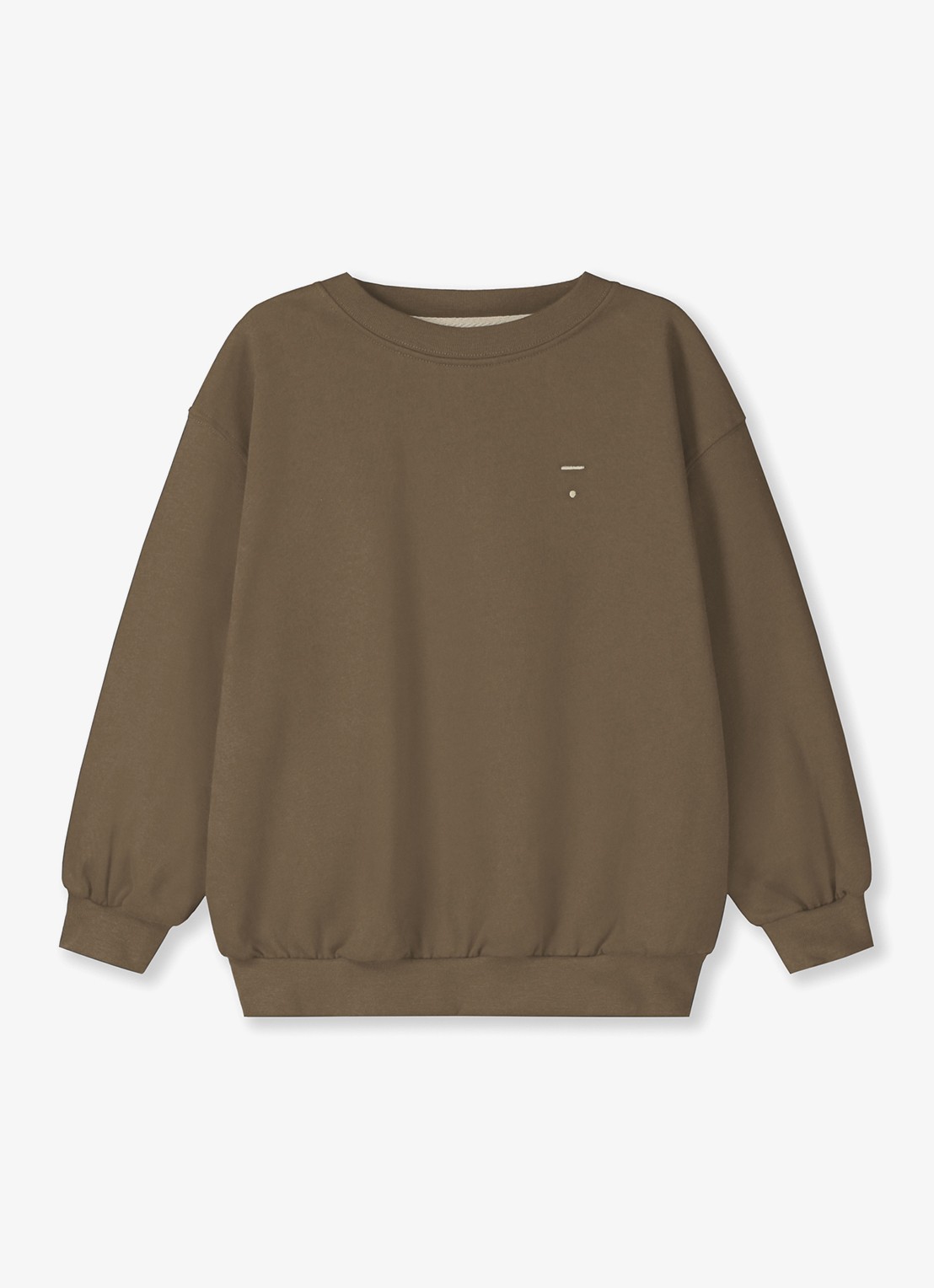 Gray Label Sweater met ronde hals - voorkant 3 woody-527 / bruin