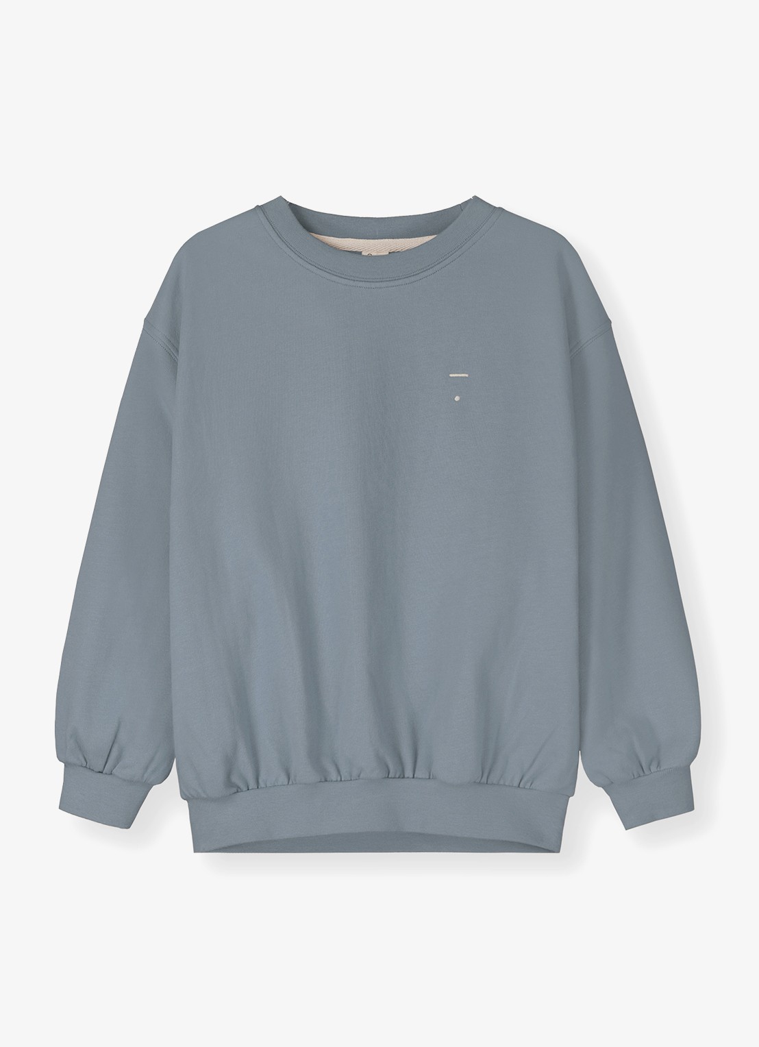 Gray Label Sweater met ronde hals - voorkant stone grey-519 / grijs