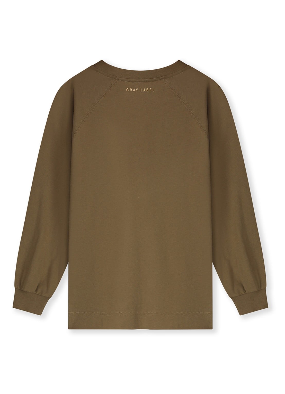 Gray Label Sweater met ronde hals - achterkant bruin