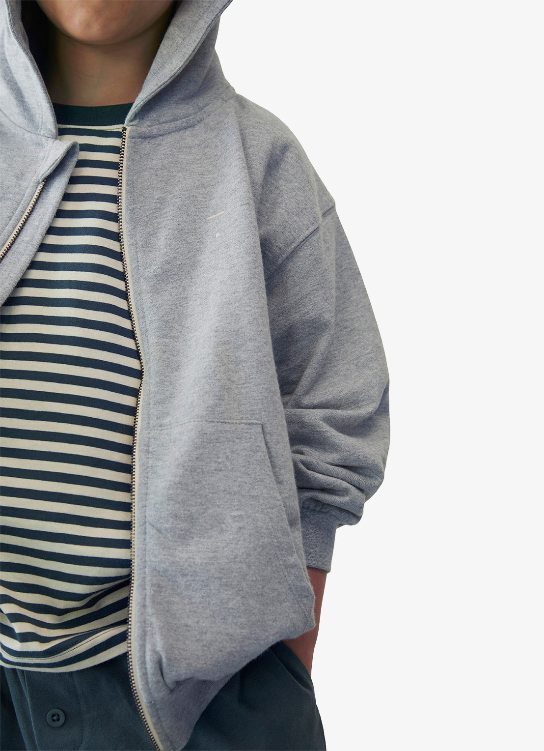 Gray Label Sweatvest met stretch - detail 2 grijsmele