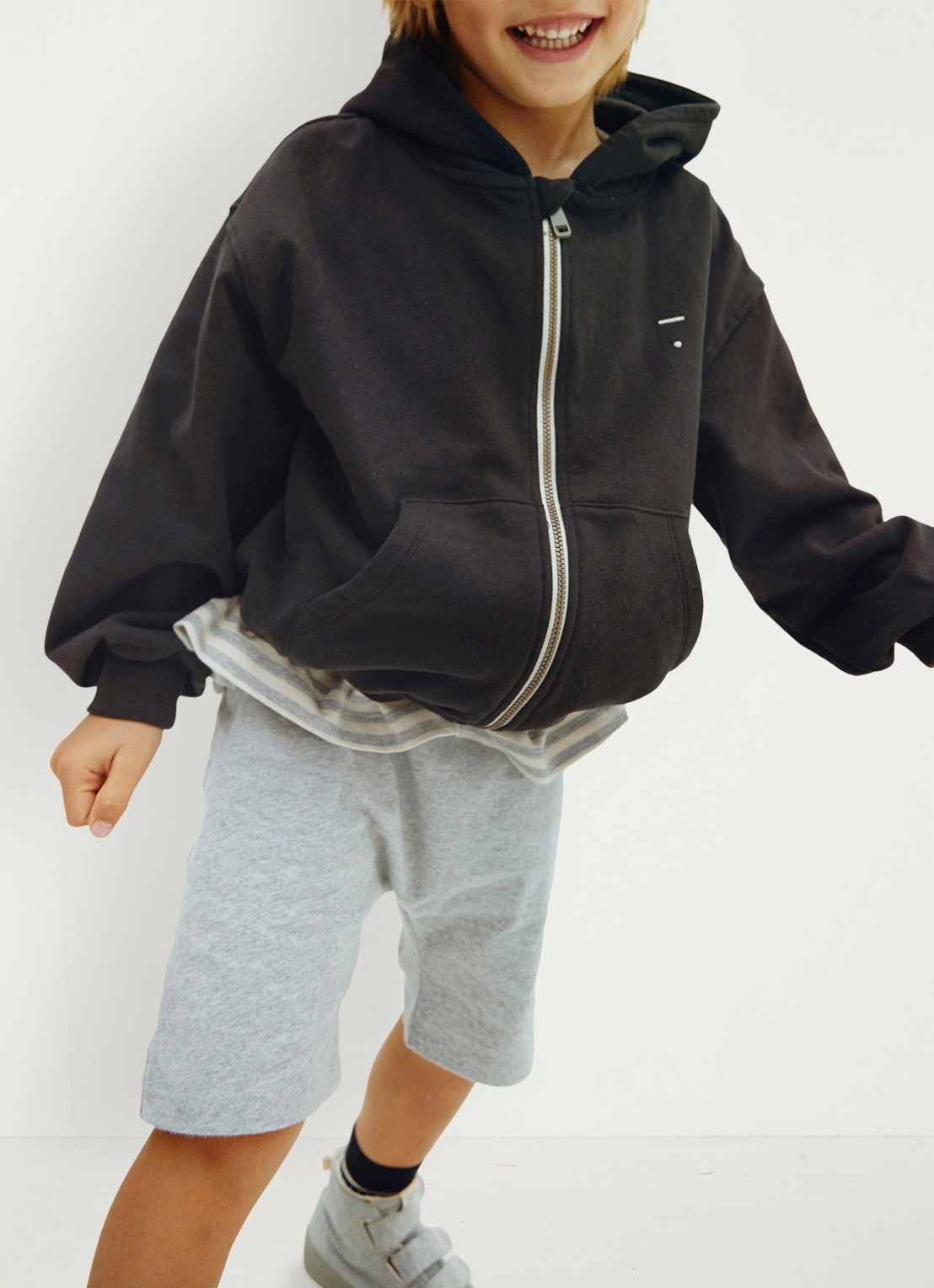 Gray Label Sweatvest met stretch - detail 4 zwart