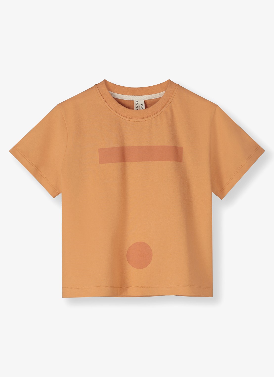 Gray Label T-shirt met print - voorkant 3 oranje