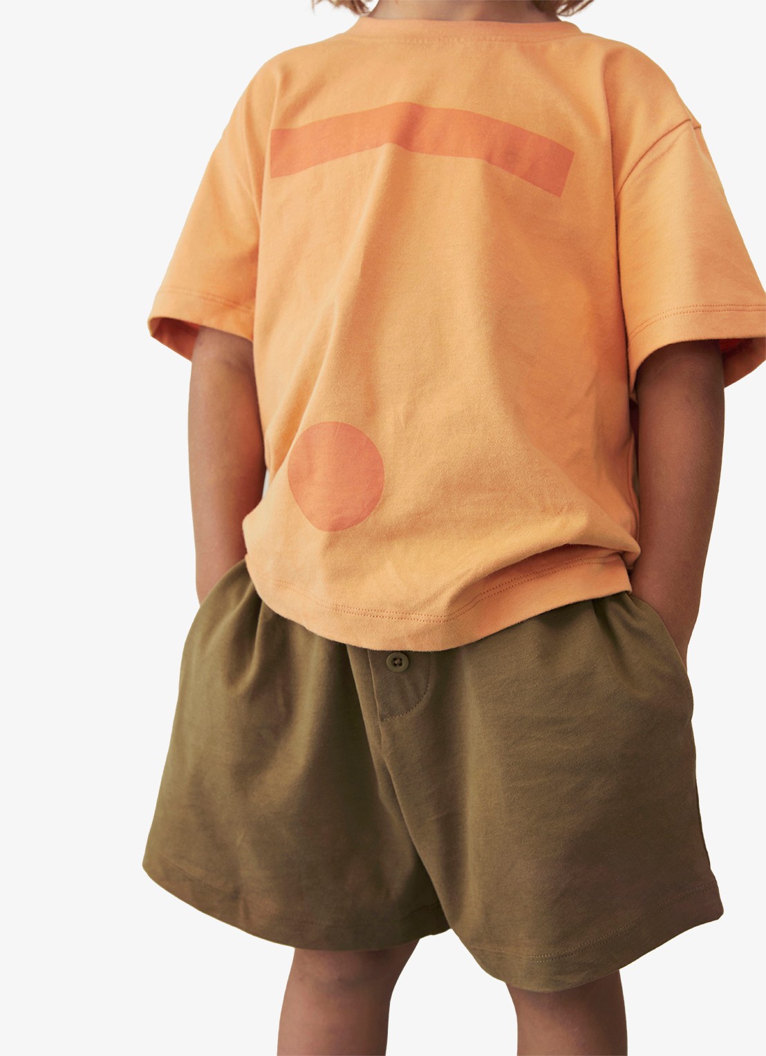 Gray Label T-shirt met print - voorkant 4 oranje