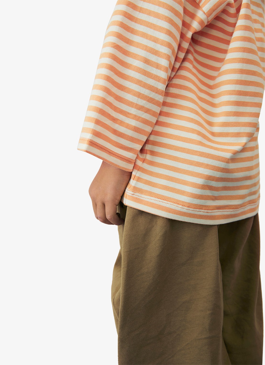Gray Label T-shirt met ronde hals - detail 6 oranje