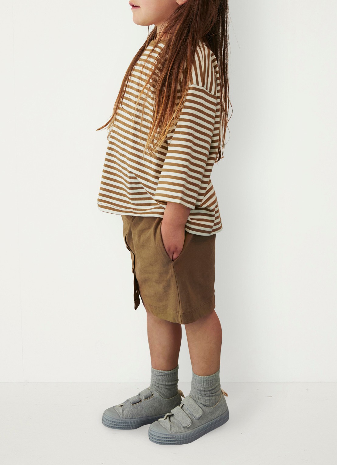 Gray Label T-shirt met ronde hals - detail 5 zand