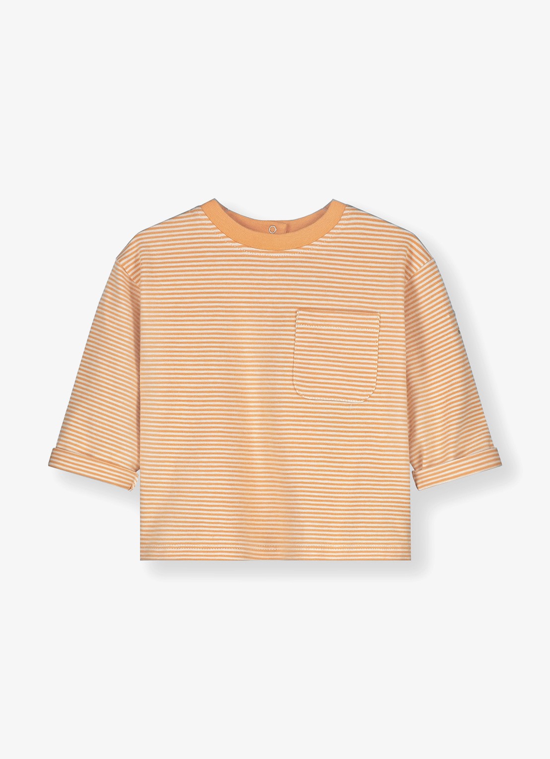 Gray Label T-shirt met streepprint - voorkant 2 gebroken wit