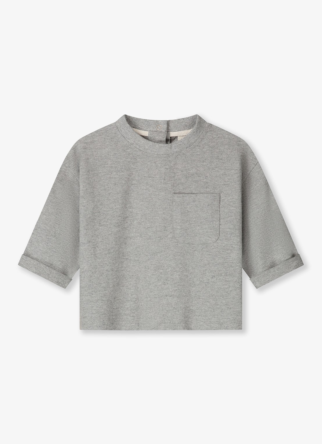 Gray Label T-shirt met streepprint - voorkant grijsmele