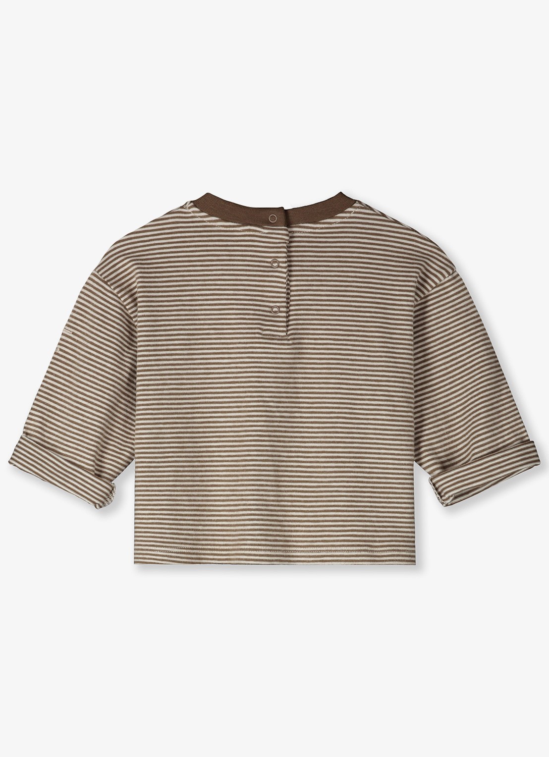 Gray Label T-shirt met streepprint - achterkant gebroken wit